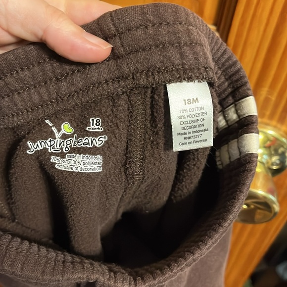 *2 pair!* Baby boy size 18 months sweatpants by jumping beans in brown and navy - Picture 9 of 9